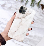 Moskado iPhone 11 Hülle Marmor Textur - Stoßfeste glänzende Hülle Granit Abdeckung Cas TPU