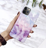 Moskado iPhone 6 Plus Hülle Marmor Textur - Stoßfeste glänzende Hülle Granit Abdeckung Cas TPU