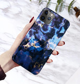 Moskado iPhone 6S Hülle Marmor Textur - Stoßfeste glänzende Hülle Granit Abdeckung Cas TPU