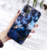 Moskado Coque iPhone XS Marble Texture - Coque antichoc brillante Granite Cover Cas TPU