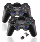 EastVita 2-Pack Gaming Controller for Android / PC / PS3 - Micro-USB Bluetooth Gamepad Black