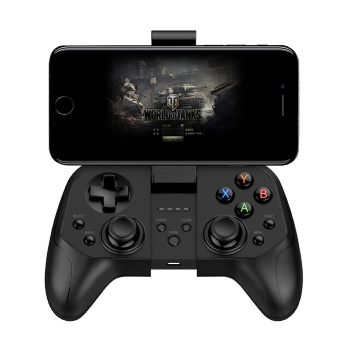 Controlador de juegos para Android / iOS / PC / PS3 - Bluetooth Gamepad Teléfono móvil Negro