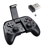 Stuff Certified® Controlador de juegos para Android / iOS / PC / PS3 - Bluetooth Gamepad Teléfono móvil Negro