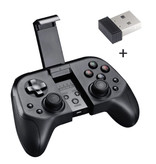 Stuff Certified® Contrôleur de jeu pour Android/iOS/PC/PS3 - Bluetooth Gamepad Mobile Phone Noir