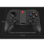 Stuff Certified® Controlador de juegos para Android / iOS / PC / PS3 - Bluetooth Gamepad Teléfono móvil Negro