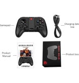 Stuff Certified® Controlador de juegos para Android / iOS / PC / PS3 - Bluetooth Gamepad Teléfono móvil Negro