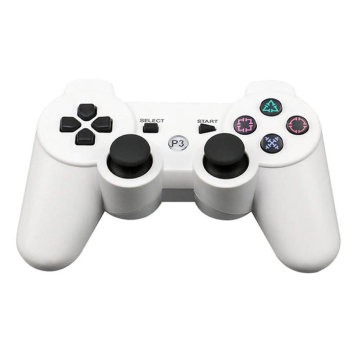 Kontroler do gier na PlayStation 3 - PS3 Bluetooth Gamepad w kolorze białym