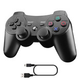 Stuff Certified® Kontroler do gier na PlayStation 3 - PS3 Bluetooth Gamepad w kolorze niebieskim