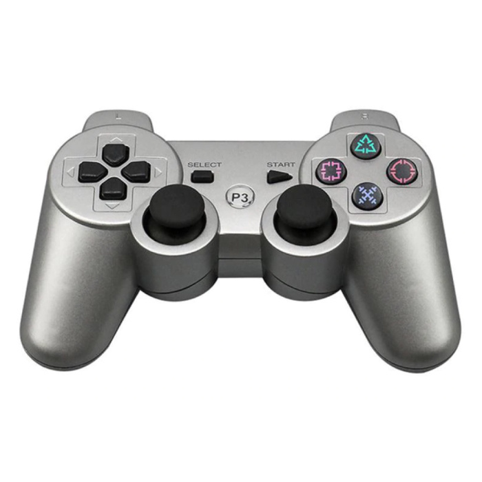 Manette de jeu pour PlayStation 3 - Manette de jeu Bluetooth PS3 Argent