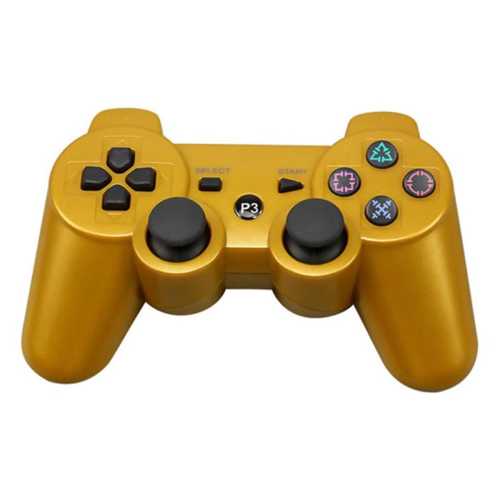 Gaming Controller for PlayStation 3 - PS3 Bluetooth Gamepad Gold