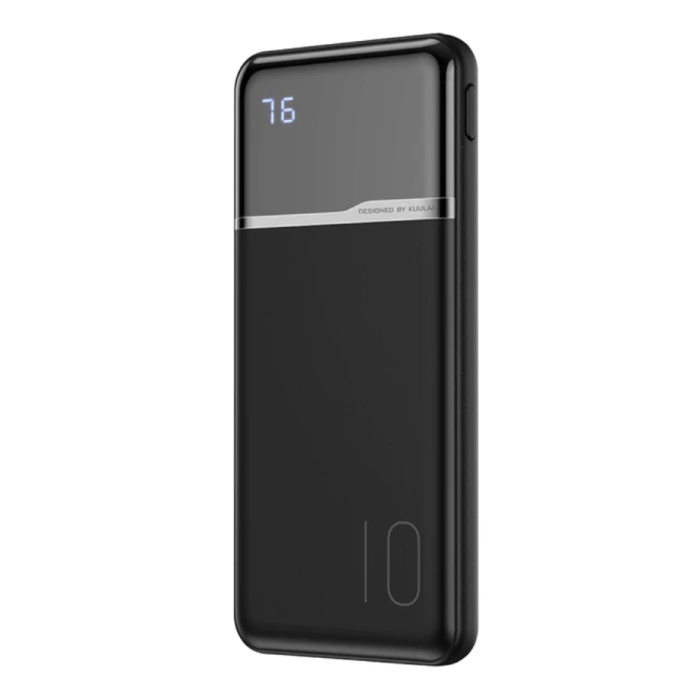 Powerbank 10,000mAh Cargador de batería de emergencia externo Cargador de batería Negro