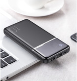 Kuulaa Chargeur de batterie externe Powerbank 10 000 mAh pour batterie de secours noir