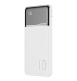 Kuulaa Powerbank 10,000mAh External Emergency Battery Battery Charger Charger White