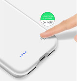 Stuff Certified® iPhone 11 Pro Max Slim Powercase 6000mAh Powerbank Case Chargeur Housse de protection de la batterie Blanc