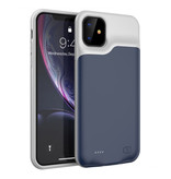 Stuff Certified® iPhone 11 Slim Powercase 6000mAh Powerbank Case Ładowarka Pokrowiec na baterię Niebieski