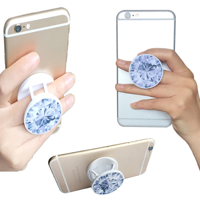 Stuff Certified® Popgrip Telefoonbutton Zuignap Grip Houder Beugel Knop Kickstand