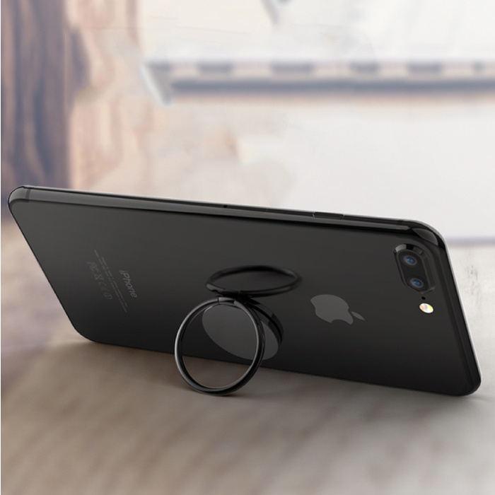 Stuff Certified® Magnetische Popgrip Telefoonbutton Zuignap Grip Socket Houder Beugel Knop Kickstand Zwart