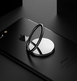 Stuff Certified® Magnetischer Popgrip Telefonknopf Saugnapf Griffhalterung Halterung Knopf Kickstand Silber