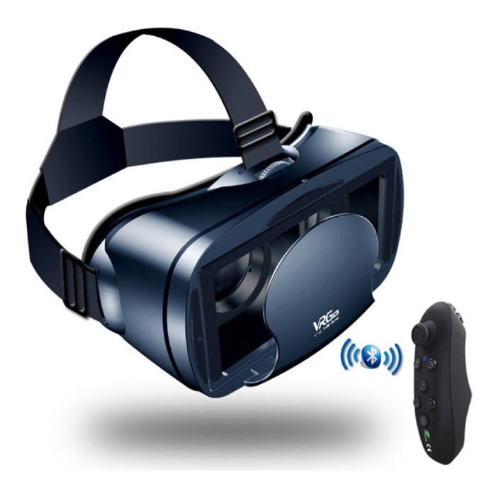 Okulary 3D VR Virtual Reality 120 ° z pilotem Bluetooth do telefonu