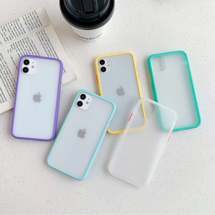 Stuff Certified® iPhone XR Stoßstangenetui Hülle Silikon TPU Anti-Shock Grün