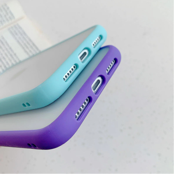 Stuff Certified® iPhone XR Stoßstangenetui Hülle Silikon TPU Anti-Shock Grün