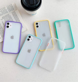 Stuff Certified® Coque Bumper iPhone XS Housse Silicone TPU Anti-Shock Bleu