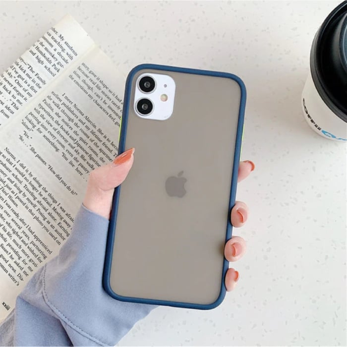 iPhone XS Bumper Case Case Cover Silicone TPU Anti-Shock Blue