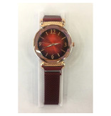 Stuff Certified® Pearl Luxury Watch Ladies - Anolog Quarzwerk für Damen Rot