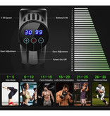 Bandinono Pistolet pour appareil de massage professionnel - 30 réglages - 6 têtes - avec sac de rangement - Sport et détente - Carbone