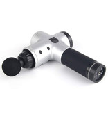 Bandinono Professionelle Massagegerät-Pistole - 30 Einstellungen - 6 Köpfe - Sport und Entspannung - Silber