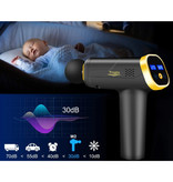 Tsingying Pistola para dispositivo de masaje profesional - 20 posiciones - 6 cabezas - Incluye bolsa de almacenamiento - Deporte y relajación - Plata