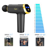 Tsingying Profesjonalny pistolet do masażu - 20 ustawień - 6 głowic - W tym torba do przechowywania - Sport i relaks - Srebrny