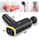 Tsingying Profesjonalny pistolet do masażu - 20 ustawień - 6 głowic - W tym torba do przechowywania - Sport i relaks - Srebrny