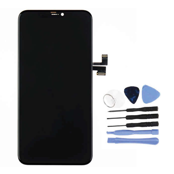 Schermo iPhone 11 Pro Max (Touchscreen + OLED + Parti) Qualità AAA+ - Nero + Strumenti