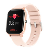COLMI P8 Smartwatch Smartband Smartphone Fitness Sport Aktivität Tracker Uhr OLED iOS iPhone Android Silikonband Roségold