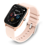 COLMI P8 Smartwatch Smartband Smartphone Fitness Deporte Rastreador de actividad Reloj OLED iOS iPhone Android Correa de silicona Oro rosa