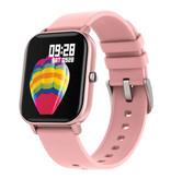 COLMI P8 Smartwatch Smartband Smartphone Fitness Deporte Rastreador de actividad Reloj OLED iOS iPhone Android Correa de silicona Rosa