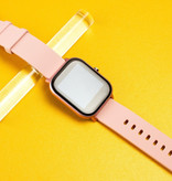 COLMI P8 Smartwatch Smartband Smartfon Fitness Sport Activity Tracker Zegarek OLED iOS iPhone Android Pasek silikonowy Różowy