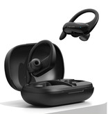 Dacom Sportowiec Bezprzewodowe słuchawki z zaczepem na ucho Sport - Sterowanie dotykowe - TWS Bezprzewodowe słuchawki Bluetooth 5.0 Słuchawki Słuchawki douszne Czarne