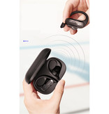 Dacom Sportler Drahtlose Kopfhörer mit Ohrbügel Sport - Touch Control - TWS Bluetooth 5.0 Drahtlose Knospen Ohrhörer Ohrhörer Ohrhörer Schwarz