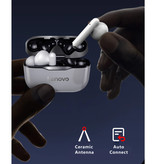 Lenovo Écouteurs sans fil LP1 - Écouteurs True Touch Control TWS Bluetooth 5.0 Écouteurs sans fil Écouteurs gris