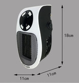 Cikuso Electric Heater with Remote Control Radiator Heater Heating Plug Wall Heater Portable