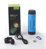 Zealot Haut-parleur sans fil S1 avec lampe de poche pour vélo - Soundbar Wireless Bluetooth 5.0 Speaker Box Grey
