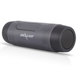 Zealot Altavoz inalámbrico S1 con linterna para bicicleta - Soundbar Wireless Bluetooth 5.0 Speaker Box Gris