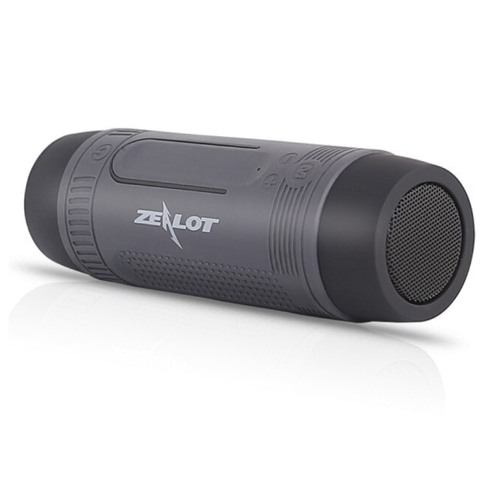Głośnik bezprzewodowy S1 z latarką na rower - Soundbar Bezprzewodowy głośnik Bluetooth 5.0 w kolorze szarym