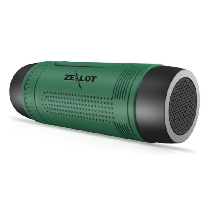 Altavoz inalámbrico S1 con linterna para bicicleta - Soundbar Wireless Bluetooth 5.0 Speaker Box Verde