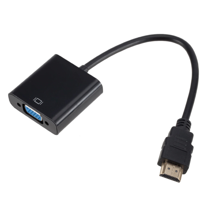 Kabel VGA do HDMI - 1080p Full HD High Speed, czarny