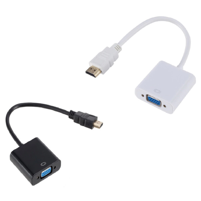 Stuff Certified® Cable VGA a HDMI - 1080p Full HD de alta velocidad blanco