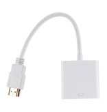 Stuff Certified® Cable VGA a HDMI - 1080p Full HD de alta velocidad blanco