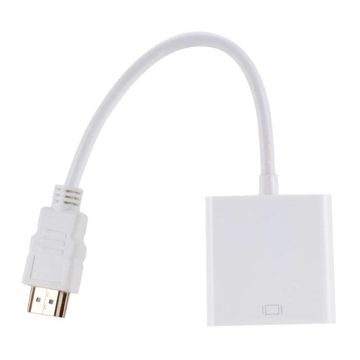 Stuff Certified® Cable VGA a HDMI - 1080p Full HD de alta velocidad blanco